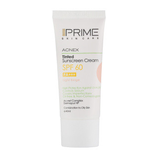 ضد آفتاب رنگی پرایم (پریم) مدل Oil Free با SPF60 مناسب پوست چرب حجم 40 میل